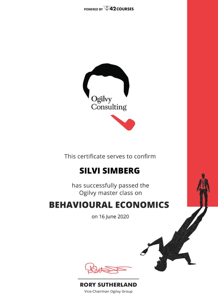Behavioural Economics, Ogilvy Consulting, Silvi Simberg