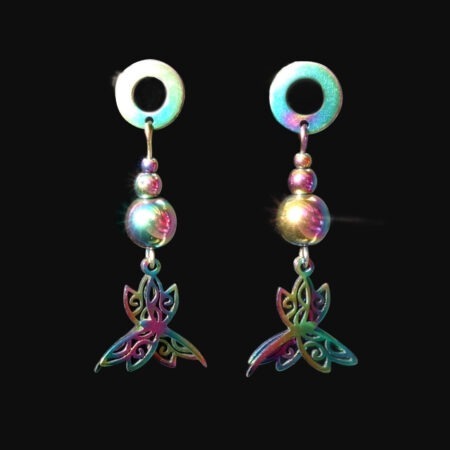 Iridescent Dragonfly Earrings