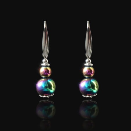 Iridescent Hematine Earrings