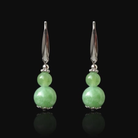 Apple Green Chalcedony Earrings