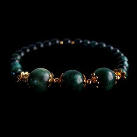 Natural Emerald in Fuchsite Bracelet