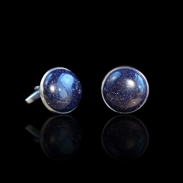 cosmic-blue-goldstone-sandstone-glass-cabochon-stainless-steel-cuff-links-09748-1