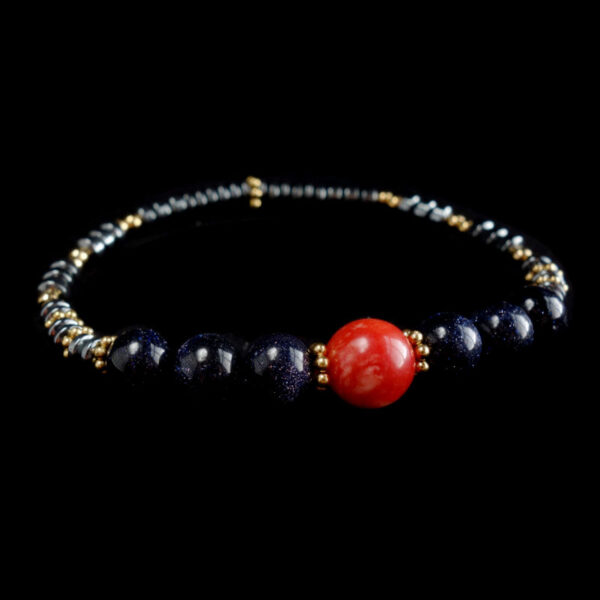 red-star-alignement-bracelet-coral-red-dyed-chacledony-semi-precious-stone-beads-blue-sandstone-goldstone-magnetic-hematite-stainless-steel-09047-1