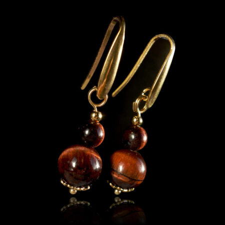 Red Tiger's Eye Earrings