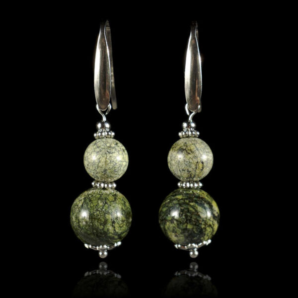 Russian-Serpentine-Earrings-semi-precious-stone-beads-hypoallergic-stainless-steel-08400-1