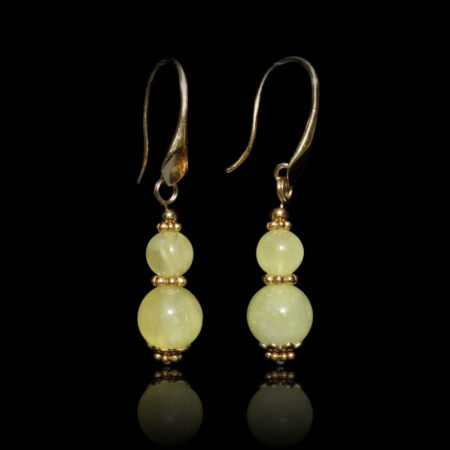 Golden Prehnite Earrings