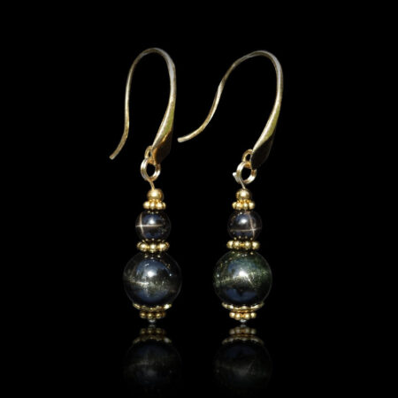 Black Star Diopside Earrings