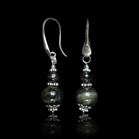 Black Star Diopside Earrings