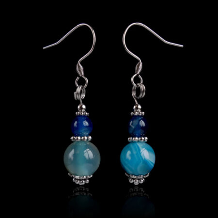 Blues Agate Earrings