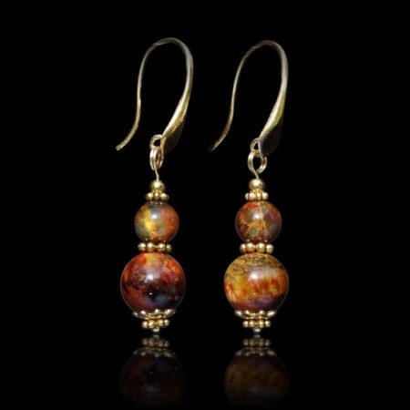 Fiery Phoenix Pietersite Earrings