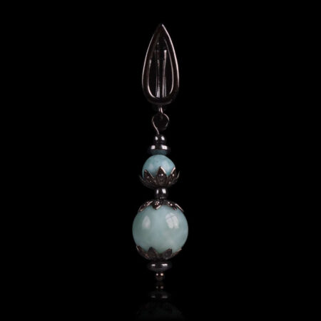 Natural Larimar Earring