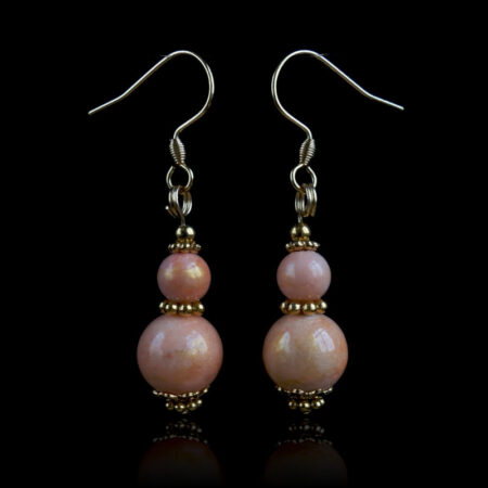 Peach Golden Breath Earrings