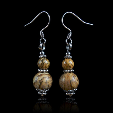 Picture Jasper Earrings