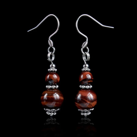 Red Tiger's Eye Earrings