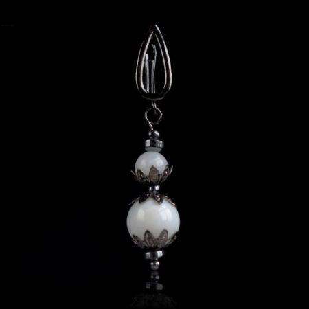 White Shell Beads Earring