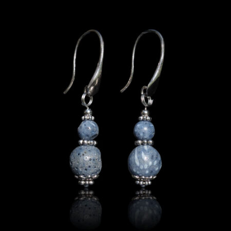 Blue Coral Earrings