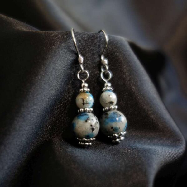 K2 Granite Earrings with Hypoallergic Stainless Steel Hooks