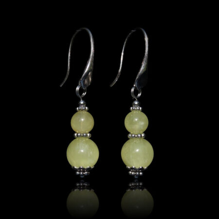 Golden Prehnite Earrings