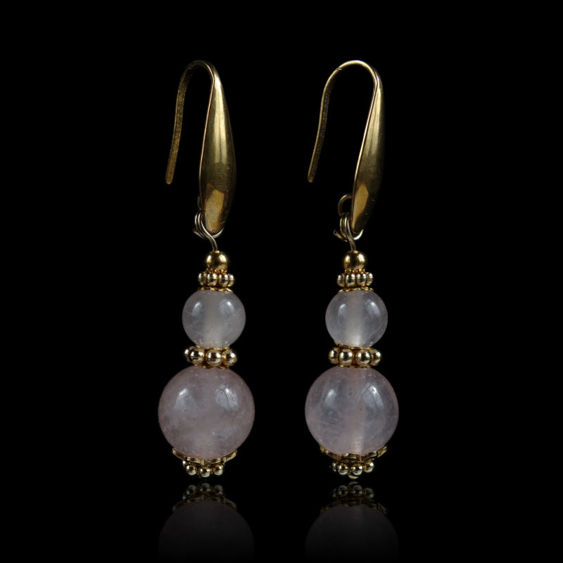 rose-quartz-earrings-semi-precious-gemstone-beads-pvd-plated-stainless-steel-hooks-04302-1