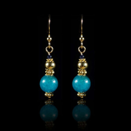 Apatite Blue Chalcedony Earrings