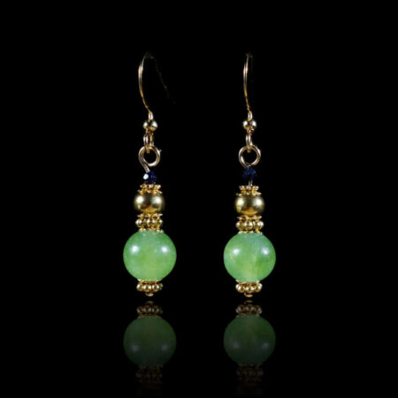 Apple Green Chalcedony Earrings