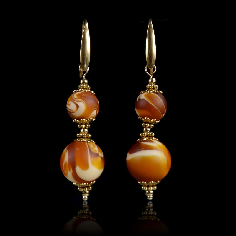 Beeswax-Amber-Earrings-Artistanal-Round-Beads-Hypoallergic-Stainless-Steel-Hooks-08584-1