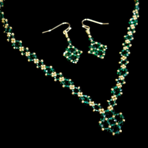 Emerald-Green-Hydro-Crystal-Necklace-Earrings-Set-faceted-glass-beads-golden-miyuki-beads-hypoallergic-stainless-steel-09799-1