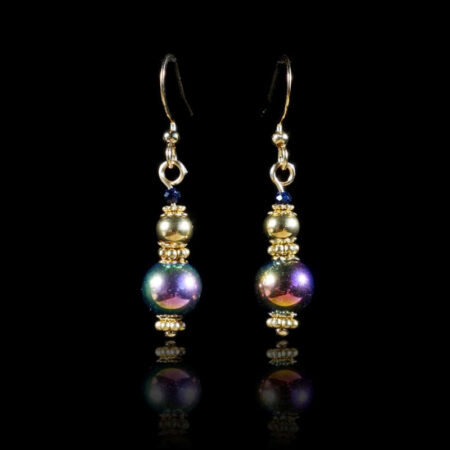 Iridescent Hematine Earrings