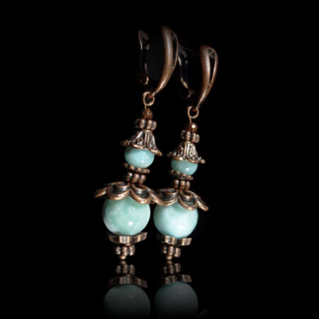 Natural Larimar Earrings