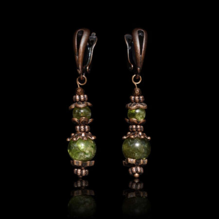 Natural Olivine Peridot Earrings