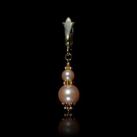 Rosaline Preciosa Glass Pearl Earring - Gold Finish