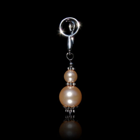 Rosaline Preciosa Glass Pearl Earring - Rhodium Finish