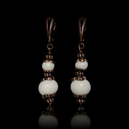 White Yak Bone Earrings