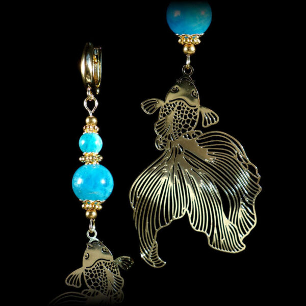 Blue-Apatite-Koi-Serenity-Earrings-Semi-Precious-Stone-Beads-Shvenzy-English-Lock-Hypoallergic-Hooks-00028-1