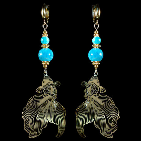 Blue-Apatite-Koi-Serenity-Earrings-Semi-Precious-Stone-Beads-Shvenzy-English-Lock-Hypoallergic-Hooks-00028-2