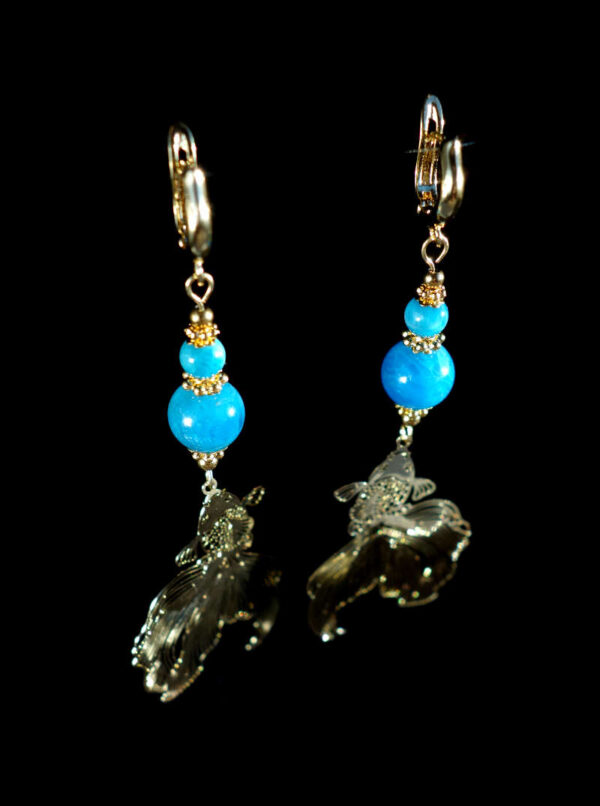 Blue-Apatite-Koi-Serenity-Earrings-Semi-Precious-Stone-Beads-Shvenzy-English-Lock-Hypoallergic-Hooks-00035-1