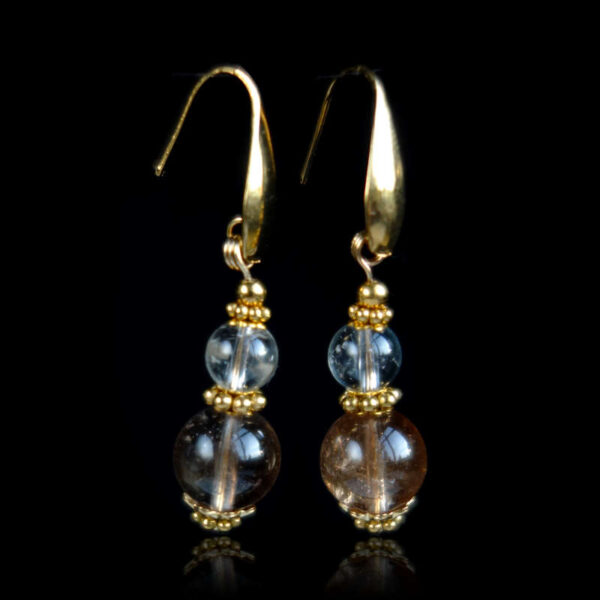 Champagne-Clear-Topaz-Earrings-PVD-plated-Stainless-Steel-Hooks-Findings-00448-0