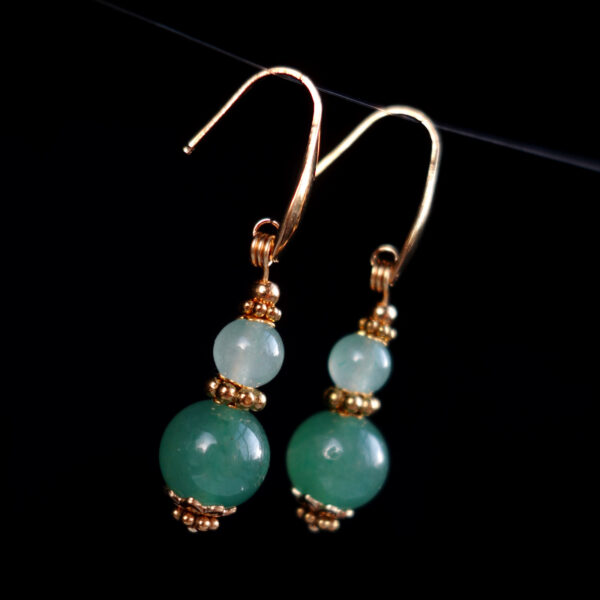 Green-Aventurine-Earrings-PVD-plated-Stainless-Steel-Hooks-Findings-00532-1