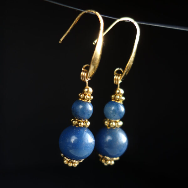 Royal-Blue-Aventurine-Earrings-PVD-plated-Stainless-Steel-Hooks-Findings-00500-1