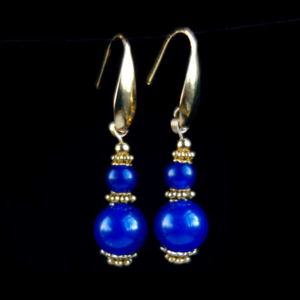 Royal-Blue-Chalcedony-Earrings-PVD-plated-Stainless-Steel-Hooks-Findings-00324-1