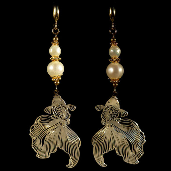 White-Freshwater-Pearl-Koi-Serenity-Earrings-Semi-Precious-Stone-Beads-Shvenzy-English-Lock-Hypoallergic-Hooks-09906-2