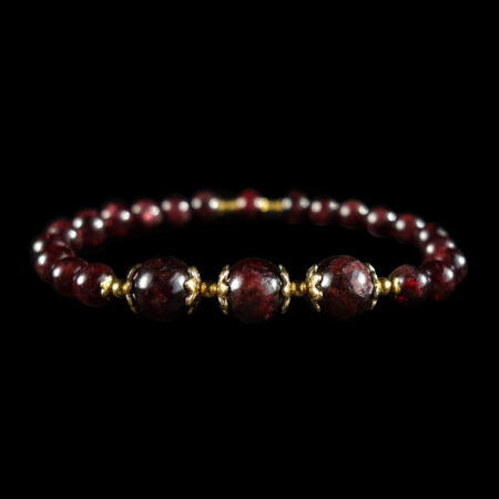 Almandine-Garnet-Beaded-Bracelet-Semi-Precious-Gemstone-Stainless-Steel-DSC01973-0