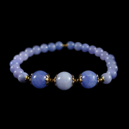 Lilac-Chalcedony-Dyed-Semi-Precious-Stone-Stainless-Steel-Beaded-Bracelet-DSC01532-0