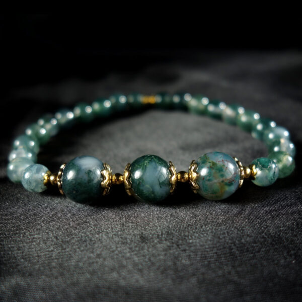 Moss-Agate-Semi-Precious-Gemstone-Beaded-Bracelet-Stainless.-Steel-DSC01667-1