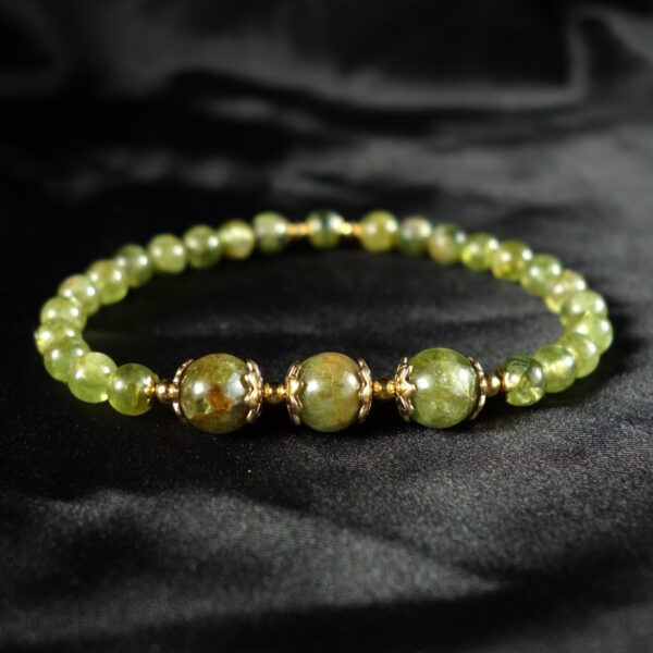 Natural-Olivine-Peridot-Gemstone-Beaded-BBracelet-Stainless-Steel-DSC01861-1