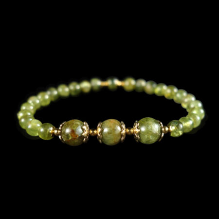 Natural-Olivine-Peridot-Gemstone-Beaded-BBracelet-Stainless-Steel-DSC01864-0