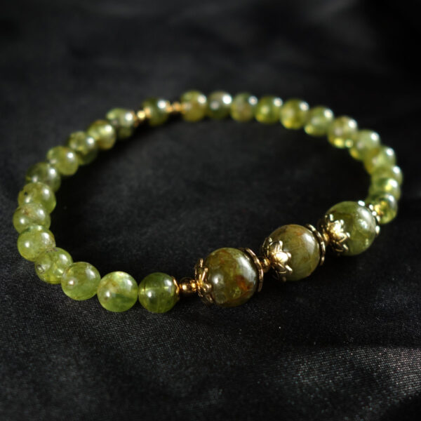 Natural-Olivine-Peridot-Gemstone-Beaded-BBracelet-Stainless-Steel-DSC01871-1