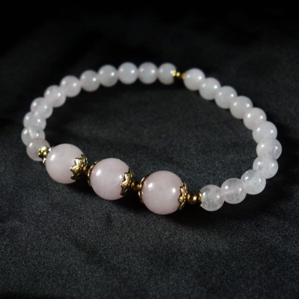 Rose-quartz-semi-previous-gemstone-beaded-bracelet-stainless-steel-DSC01647-1