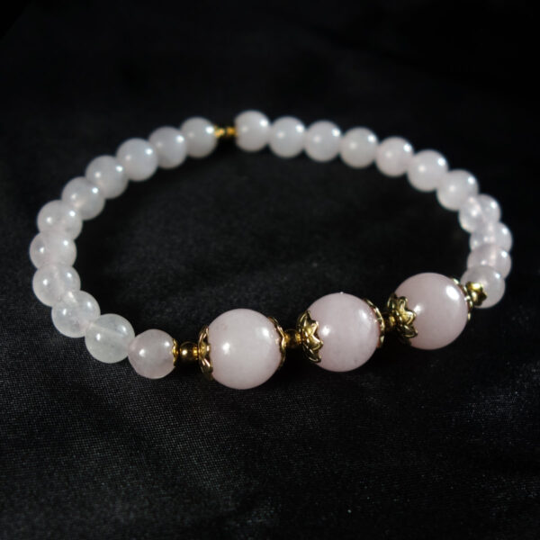 Rose-quartz-semi-previous-gemstone-beaded-bracelet-stainless-steel-DSC01650-1