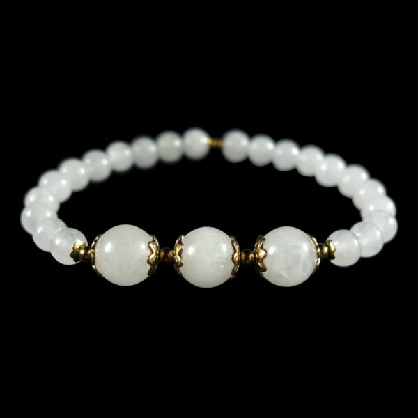 White-Chalcedony-Semi-Precious-Stone-Stainless-Steel-Beaded-Bracelet-DSC01588-0